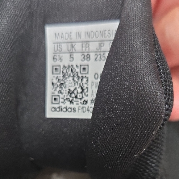 Adidas Men's Black and White Athletic Shoes - Picture 3 of 5